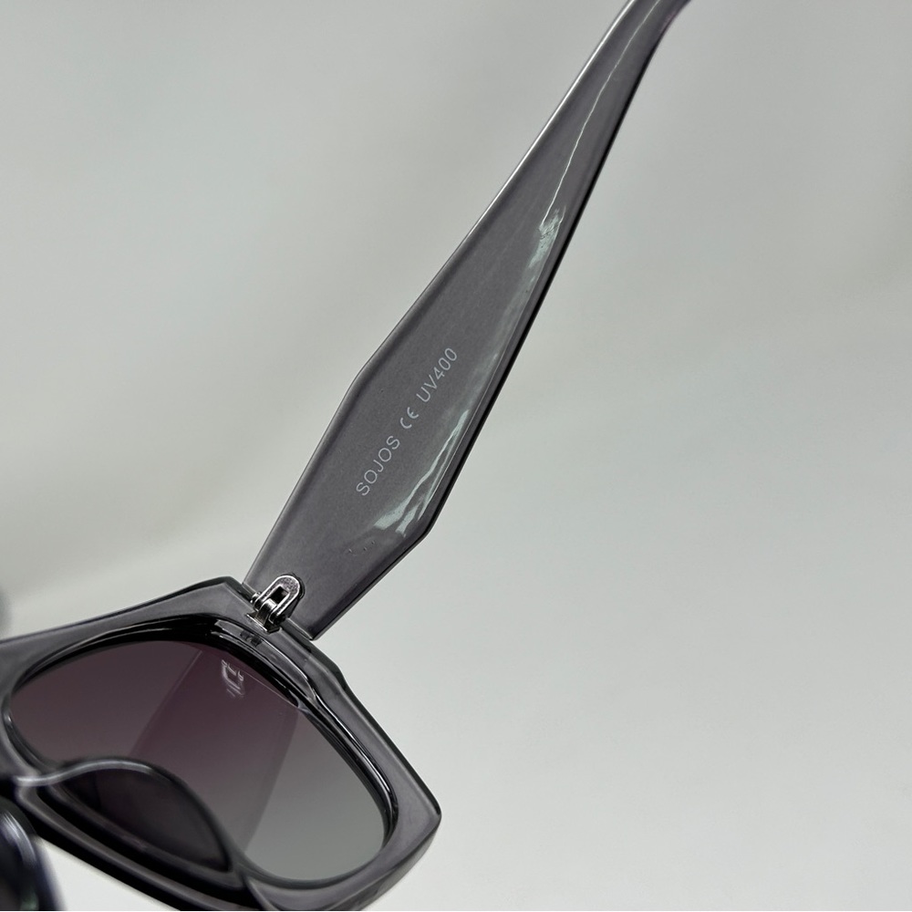 Sojos Gray Retro Polarized Oversized Sunglasses W… - image 8